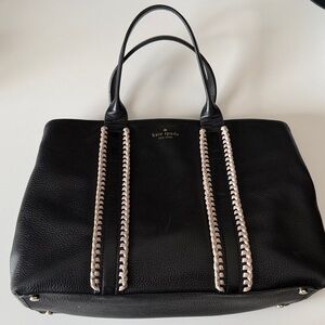 Kate Spade Black Tote with Cream Detailing